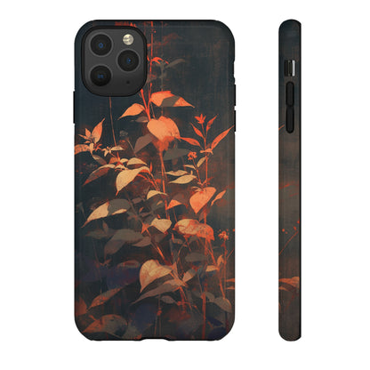 Black Blooms Wildflower iPhone Case