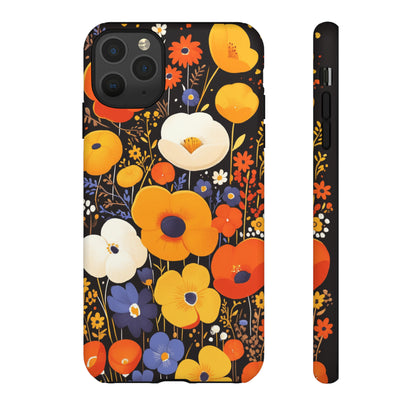 Retro Chaos, Wildflower iPhone Case / Samsung Case, Gift for Floral Lovers, Gift for Her