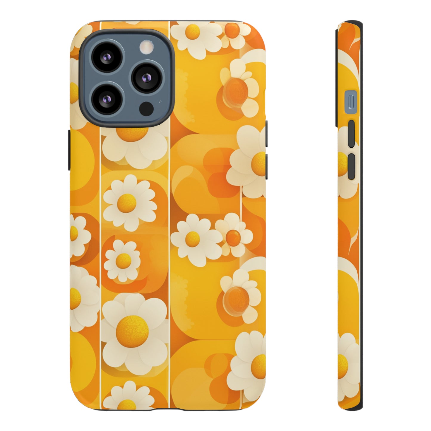 Yellow Floral Pattern Retro iPhone Case / Samsung Case