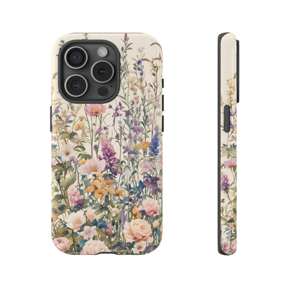 Tall Vintage Wildflowers iPhone Case / Samsung Case