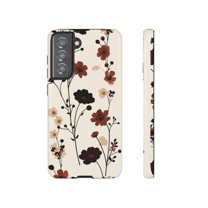 Minimalistic Tall Wildflowers iPhone Case