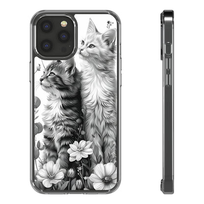 Kittens and Flowers | Clear iPhone Case / Samsung Case