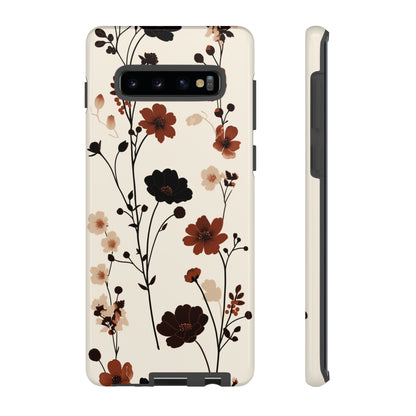 Minimalistic Tall Wildflowers iPhone Case