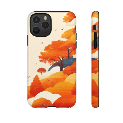 Orange Retro Landscape iPhone Case / Samsung Case