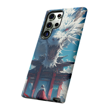 Japanese Vintage Dragon Temple Aesthetic iPhone Case, Winter Phone case, iPhone 15 Pro Max 14 13 12 Mini, Samsung Galaxy S23 S22, Google Pixel 7