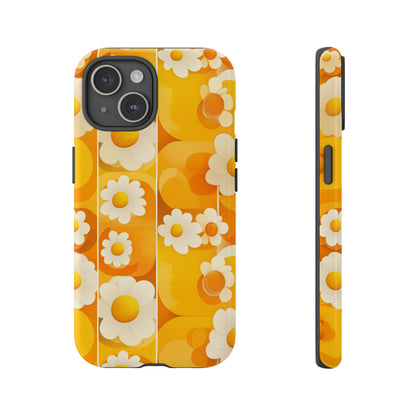 Yellow Floral Pattern Retro iPhone Case / Samsung Case