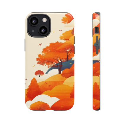 Orange Retro Landscape iPhone Case / Samsung Case