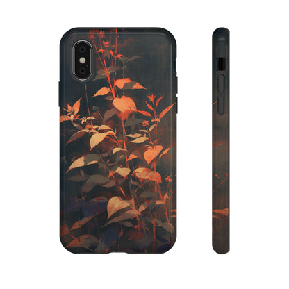 Black Blooms Wildflower iPhone Case