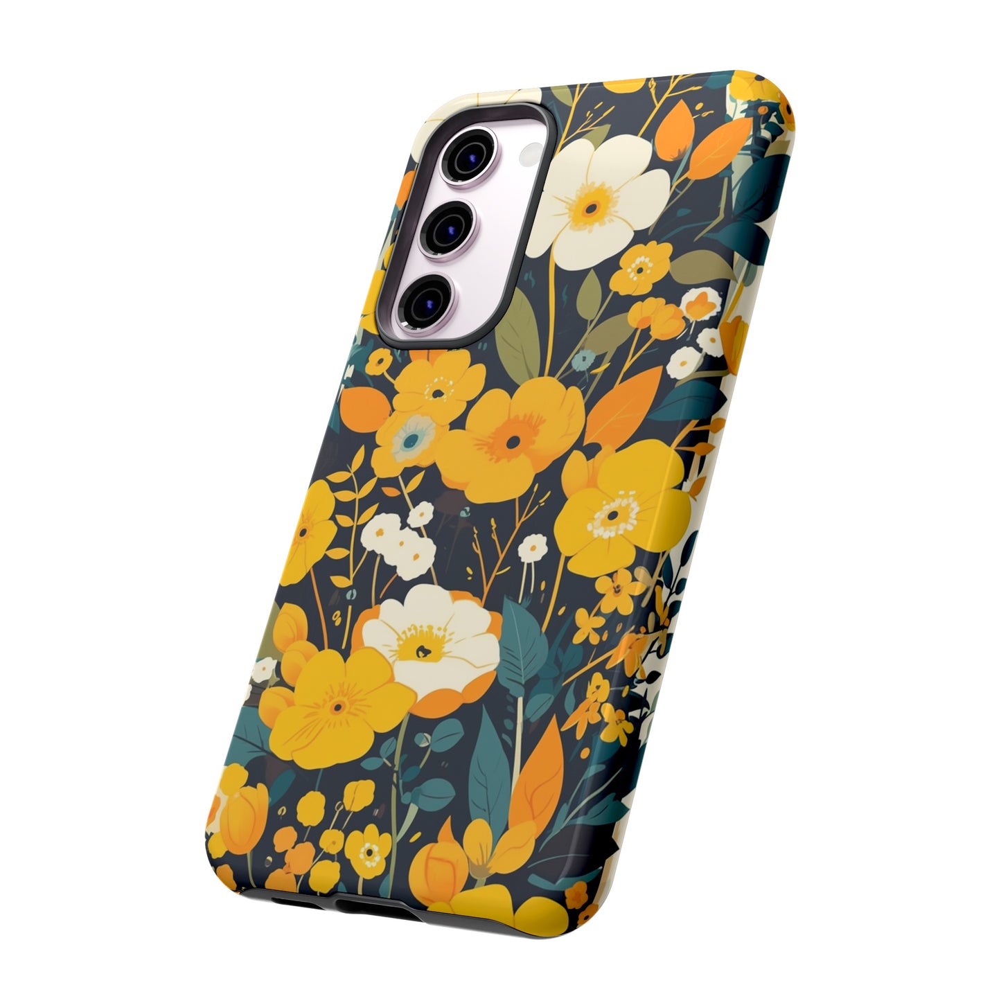 Retro Yellow Flowers iPhone Case / Samsung Case