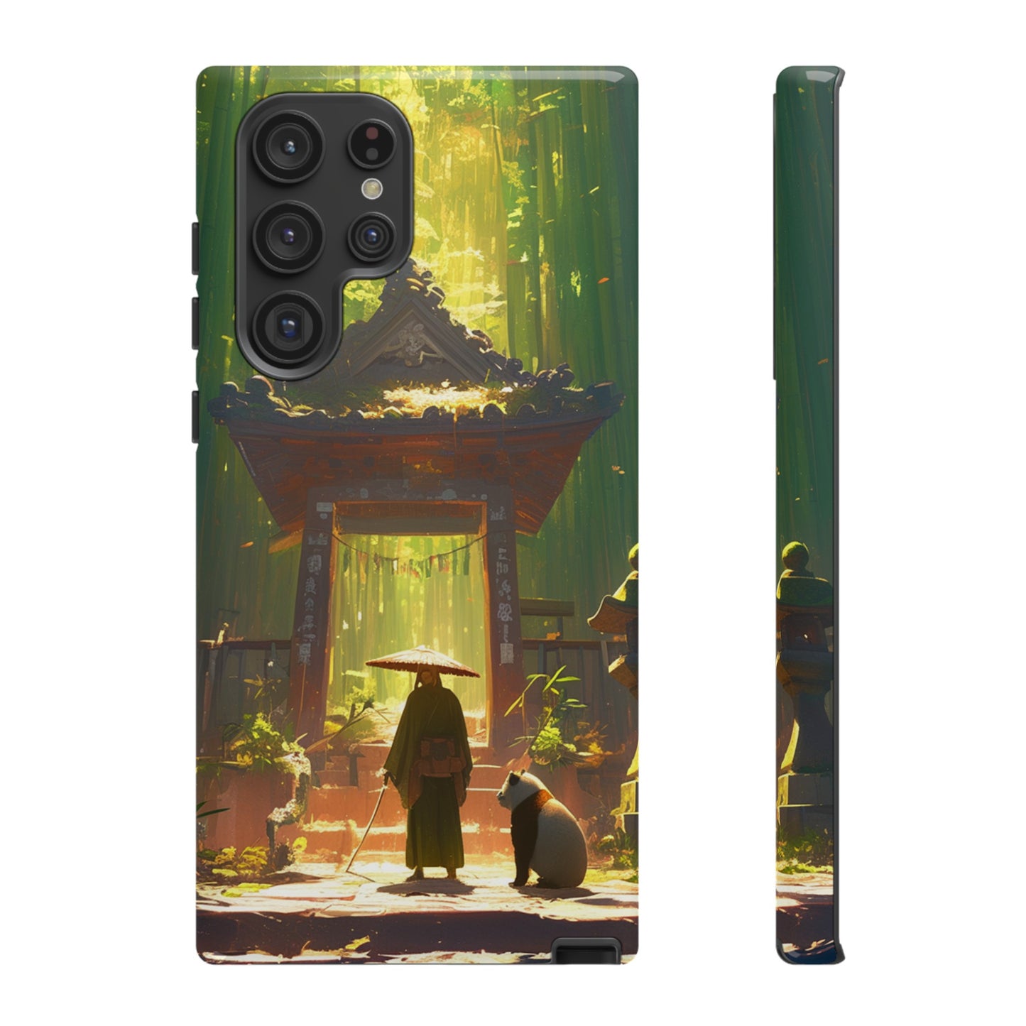 Vintage Japanese PandaTemple Aesthetic iPhone Case, iPhone 15 Pro Max 14 13 12 11 Mini, Samsung Galaxy S23 S22, Google Pixel 7 6 Pro