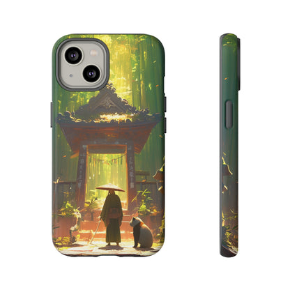 Vintage Japanese PandaTemple Aesthetic iPhone Case, iPhone 15 Pro Max 14 13 12 11 Mini, Samsung Galaxy S23 S22, Google Pixel 7 6 Pro