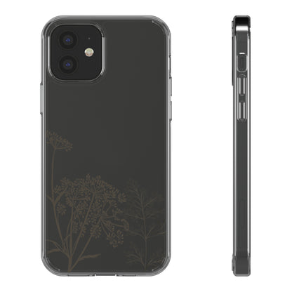 Wildflower Bushes | Clear iPhone Case / Samsung Case