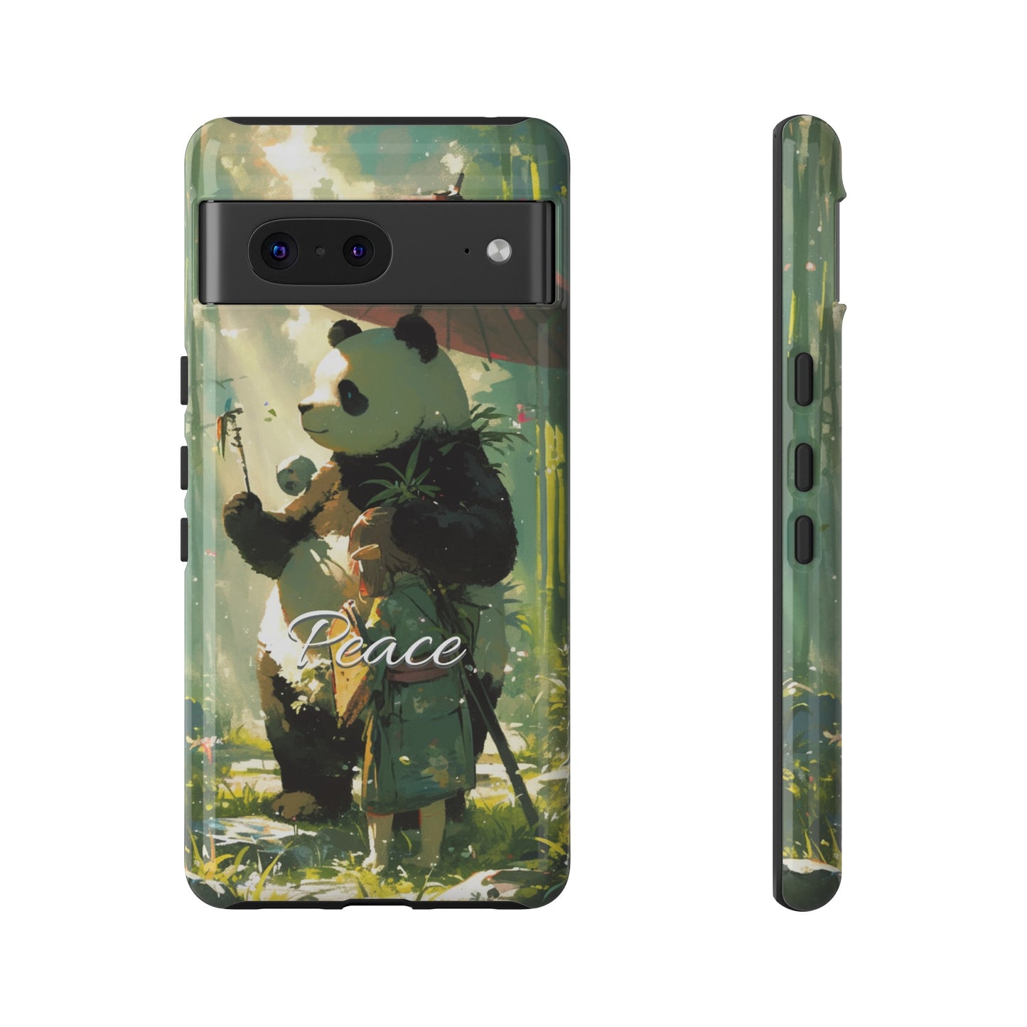 Japanese Aesthetic Vintage Panda iPhone Case / Samsung Case | "Peace"