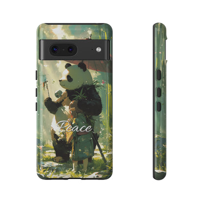 Japanese Aesthetic Vintage Panda iPhone Case / Samsung Case | "Peace"