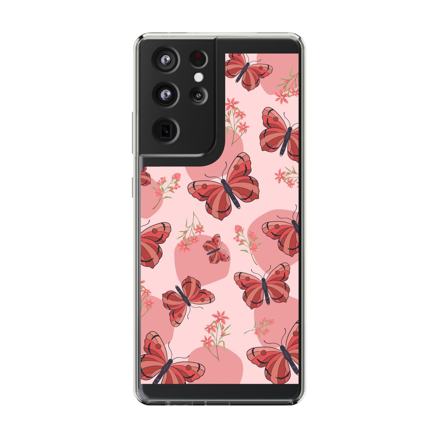 Red Butterflies | Clear iPhone Case / Samsung Case