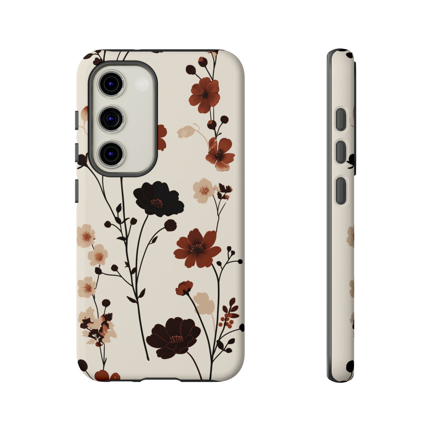 Minimalistic Tall Wildflowers iPhone Case