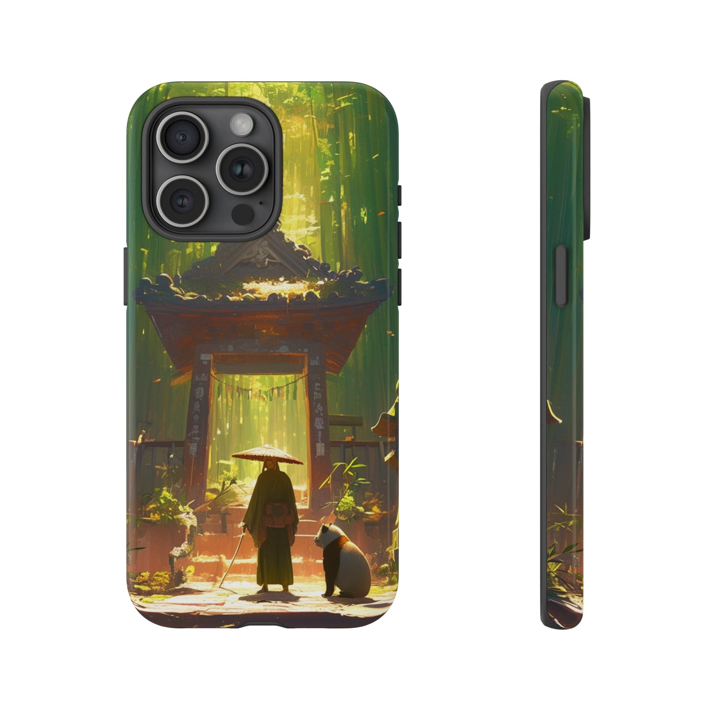 Vintage Japanese PandaTemple Aesthetic iPhone Case, iPhone 15 Pro Max 14 13 12 11 Mini, Samsung Galaxy S23 S22, Google Pixel 7 6 Pro