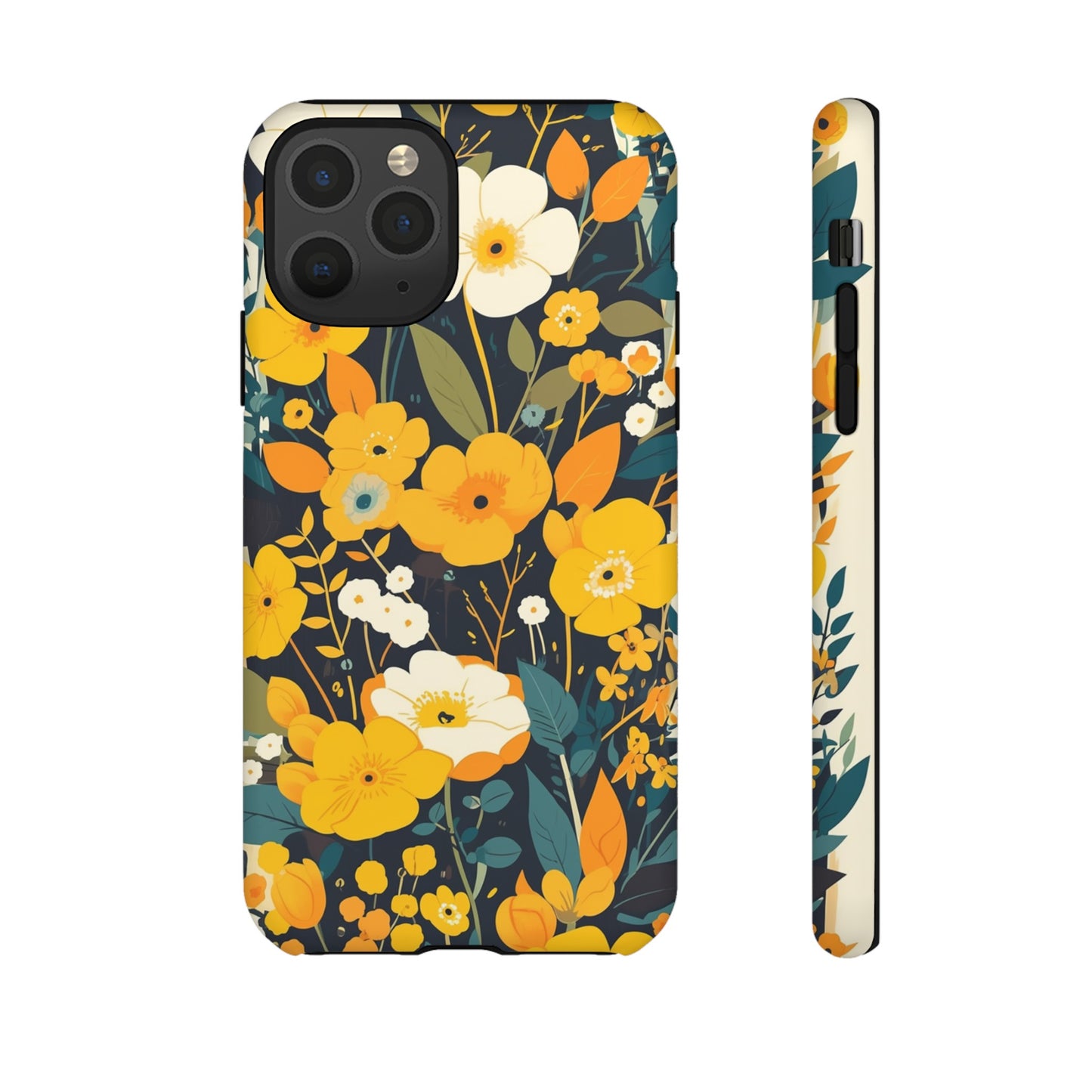 Retro Yellow Flowers iPhone Case / Samsung Case