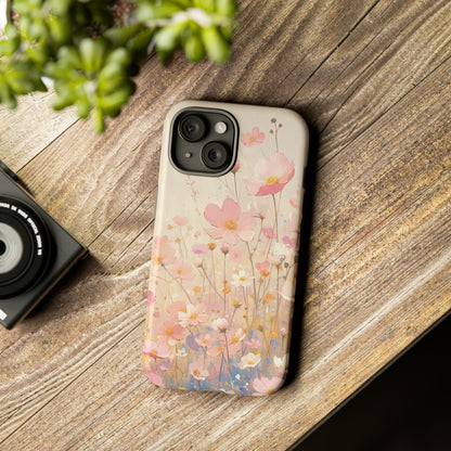 Watercolor Wildflower Aesthetic iPhone Case 15 Pro Max 14 13 12 Mini, Samsung Galaxy S24, Google Pixel 7, Gift For Flower Lover Gift For Her