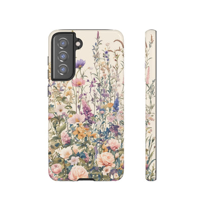 Tall Vintage Wildflowers iPhone Case / Samsung Case