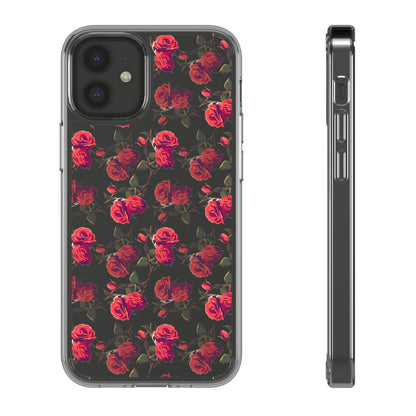 Roses Pattern | Clear iPhone Case / Samsung Case