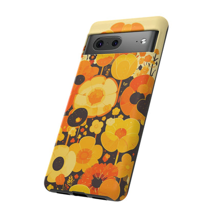 Retro Floral Pattern Illustrations iPhone Case / Samsung Case, Gift for Floral Lovers, Gift for Her