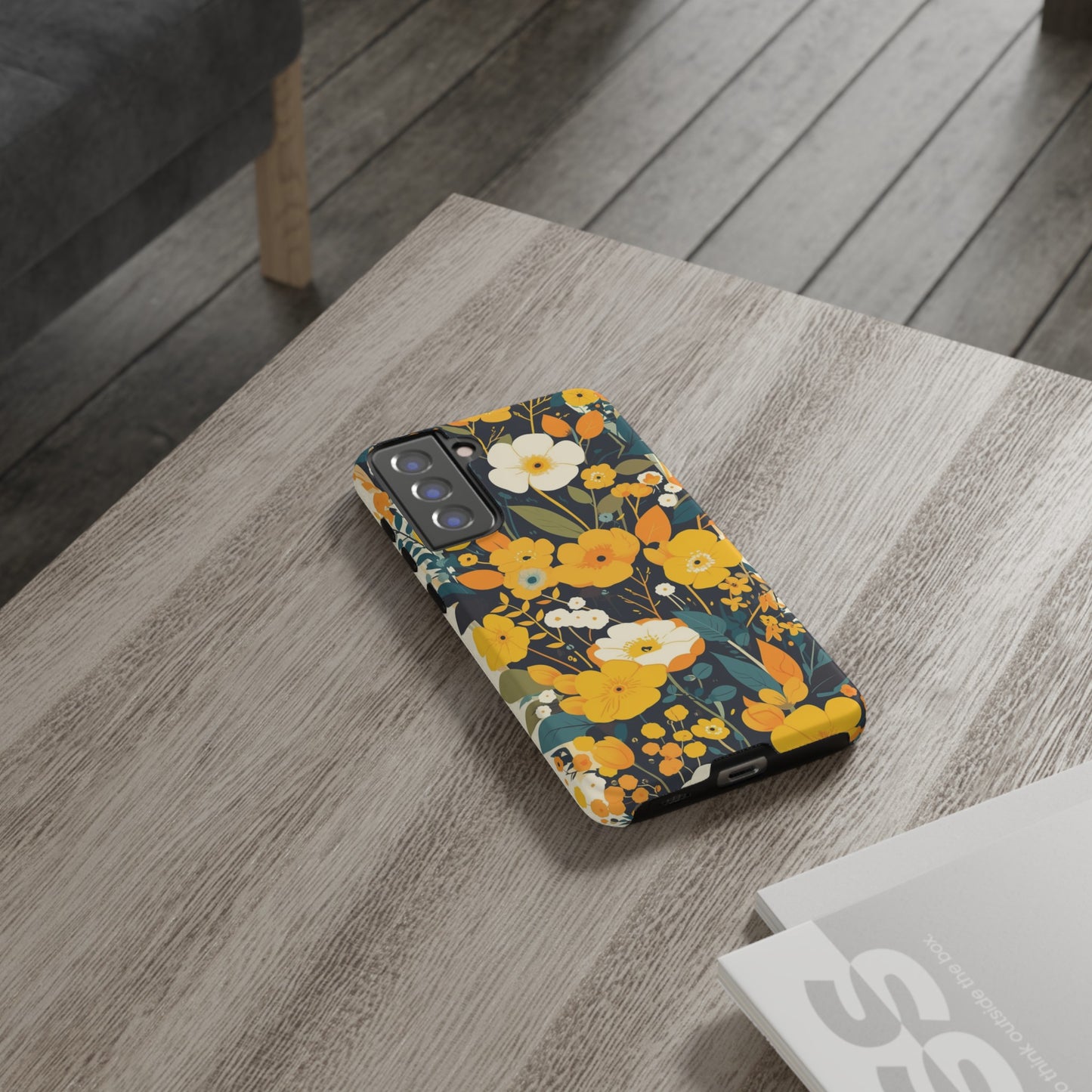 Retro Yellow Flowers iPhone Case / Samsung Case