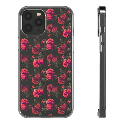 Roses Pattern | Clear iPhone Case / Samsung Case