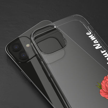 Custom Red Flowers | Clear iPhone Case / Samsung Case