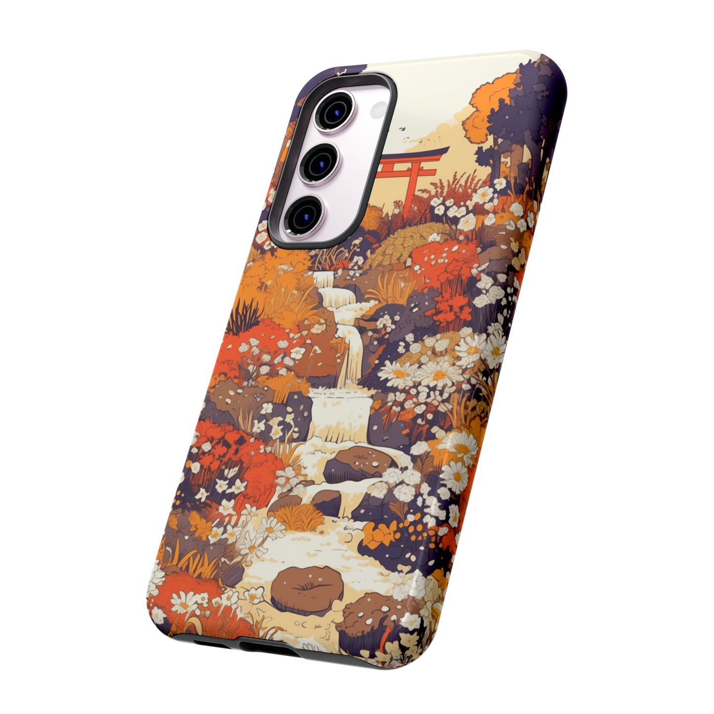 Rising Mountains & Rapid Rivers, Wildflower iPhone Case