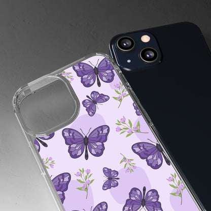 Purple Butterflies | Clear iPhone Case / Samsung Case