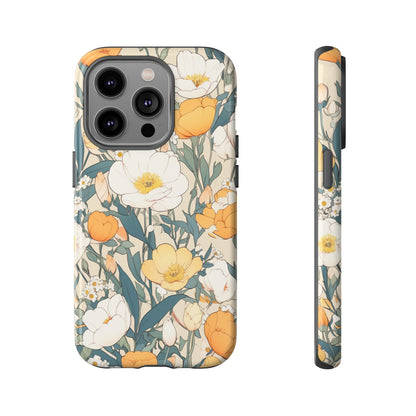 Tall White Flowers iPhone Case / Samsung Case