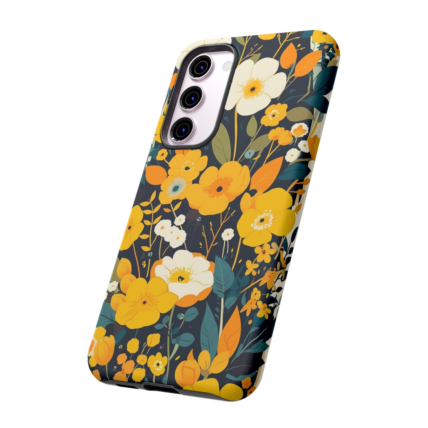 Retro Yellow Flowers iPhone Case / Samsung Case