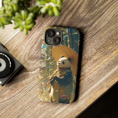 Panda Phone Case, Vintage Japanese Aesthetic iPhone Case, iPhone 15 Pro Max 14 13 12 11 Mini, Samsung Galaxy S23 S22, Google Pixel 7