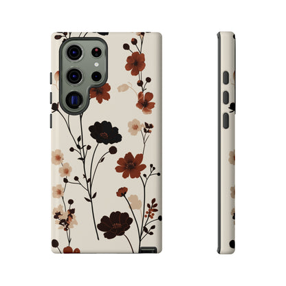 Minimalistic Tall Wildflowers iPhone Case