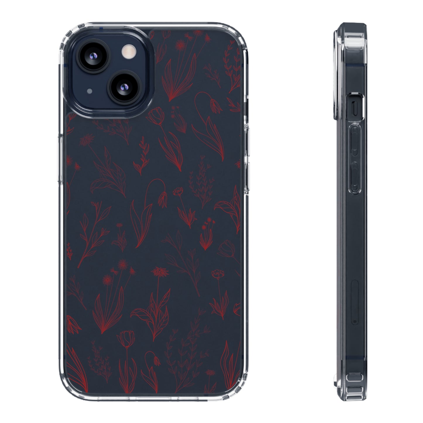 Velvet Floral Sea | Clear iPhone Case / Samsung Case