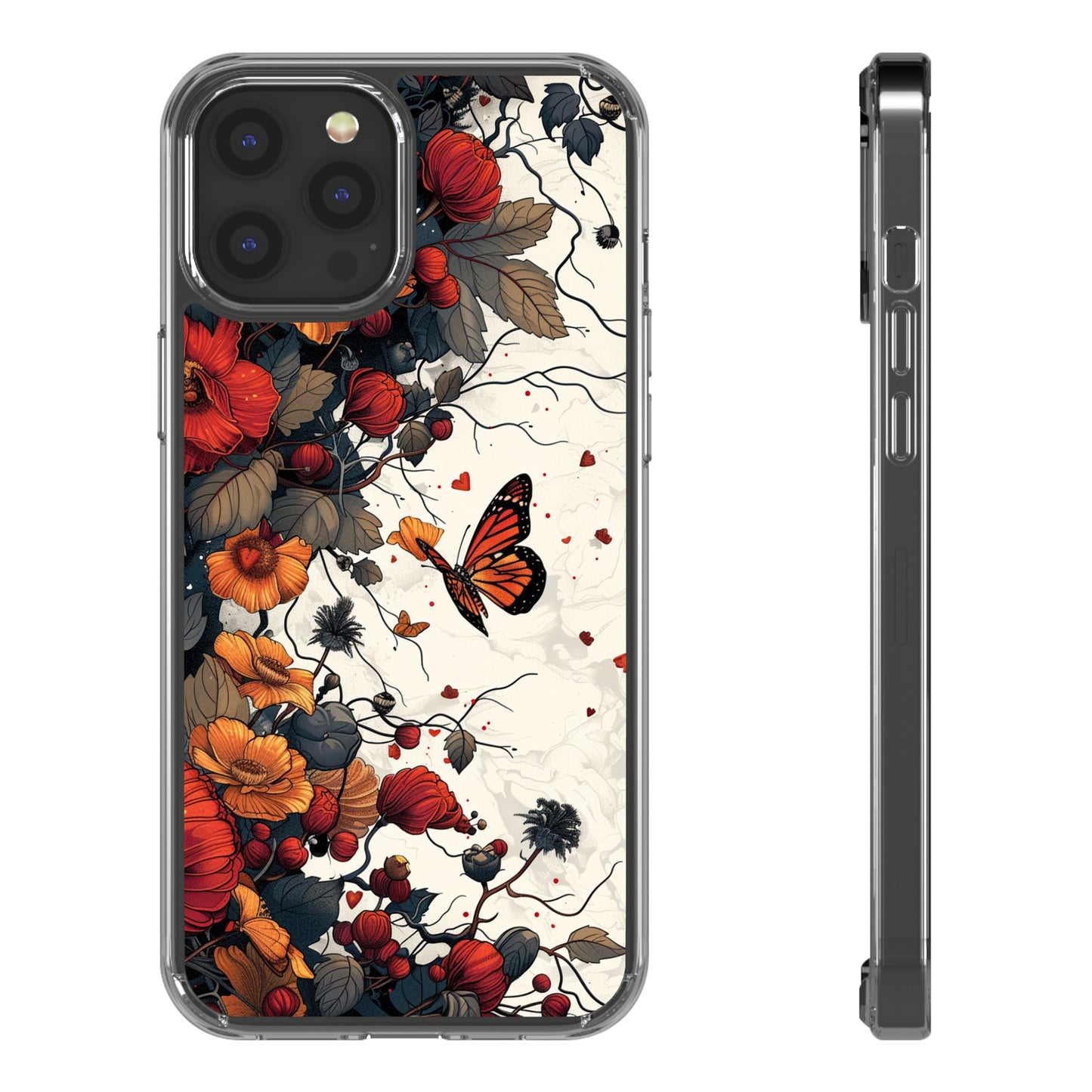 Dark Fall Butterfly Aesthetic | Clear iPhone Case / Samsung Case