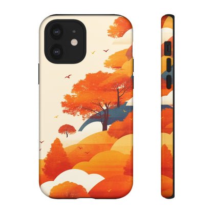 Orange Retro Landscape iPhone Case / Samsung Case