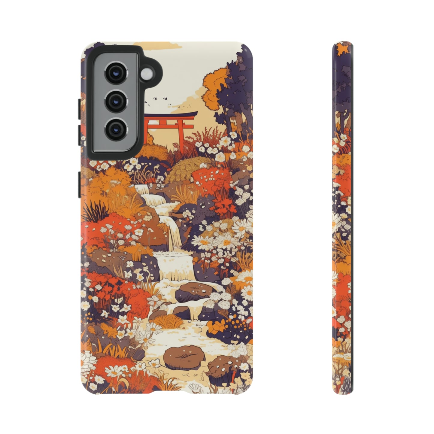 Rising Mountains & Rapid Rivers, Wildflower iPhone Case