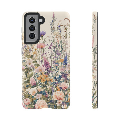 Tall Vintage Wildflowers iPhone Case / Samsung Case