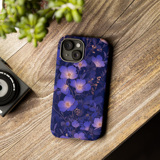 Purple Night Flowers iPhone Case / Samsung Case