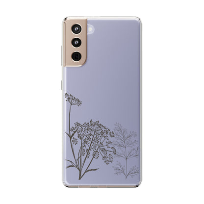 Wildflower Bushes | Clear iPhone Case / Samsung Case