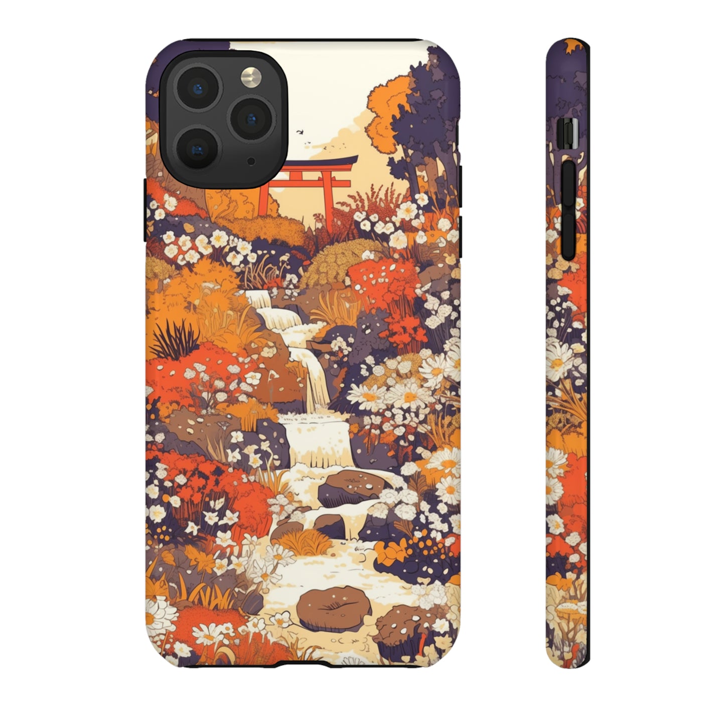 Rising Mountains & Rapid Rivers, Wildflower iPhone Case