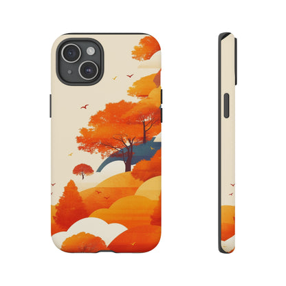 Orange Retro Landscape iPhone Case / Samsung Case