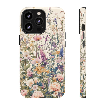 Tall Vintage Wildflowers iPhone Case / Samsung Case