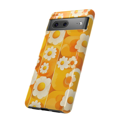 Yellow Floral Pattern Retro iPhone Case / Samsung Case