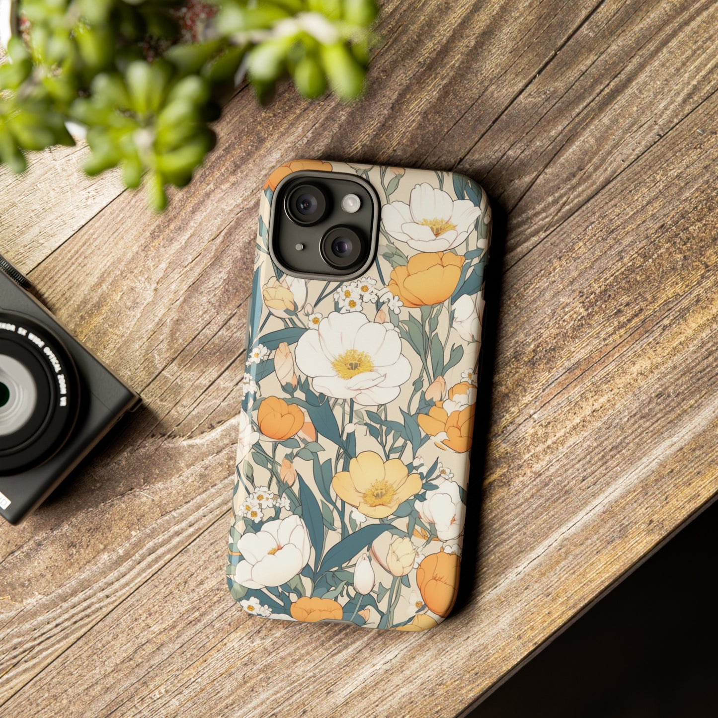 Tall White Flowers iPhone Case / Samsung Case