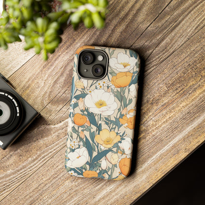 Tall White Flowers iPhone Case / Samsung Case