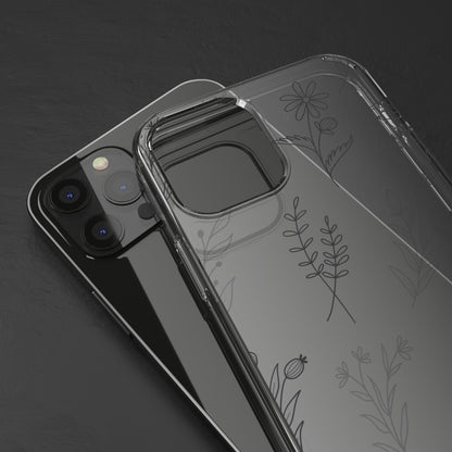 Chrome Floral Sea | Clear iPhone Case / Samsung Case