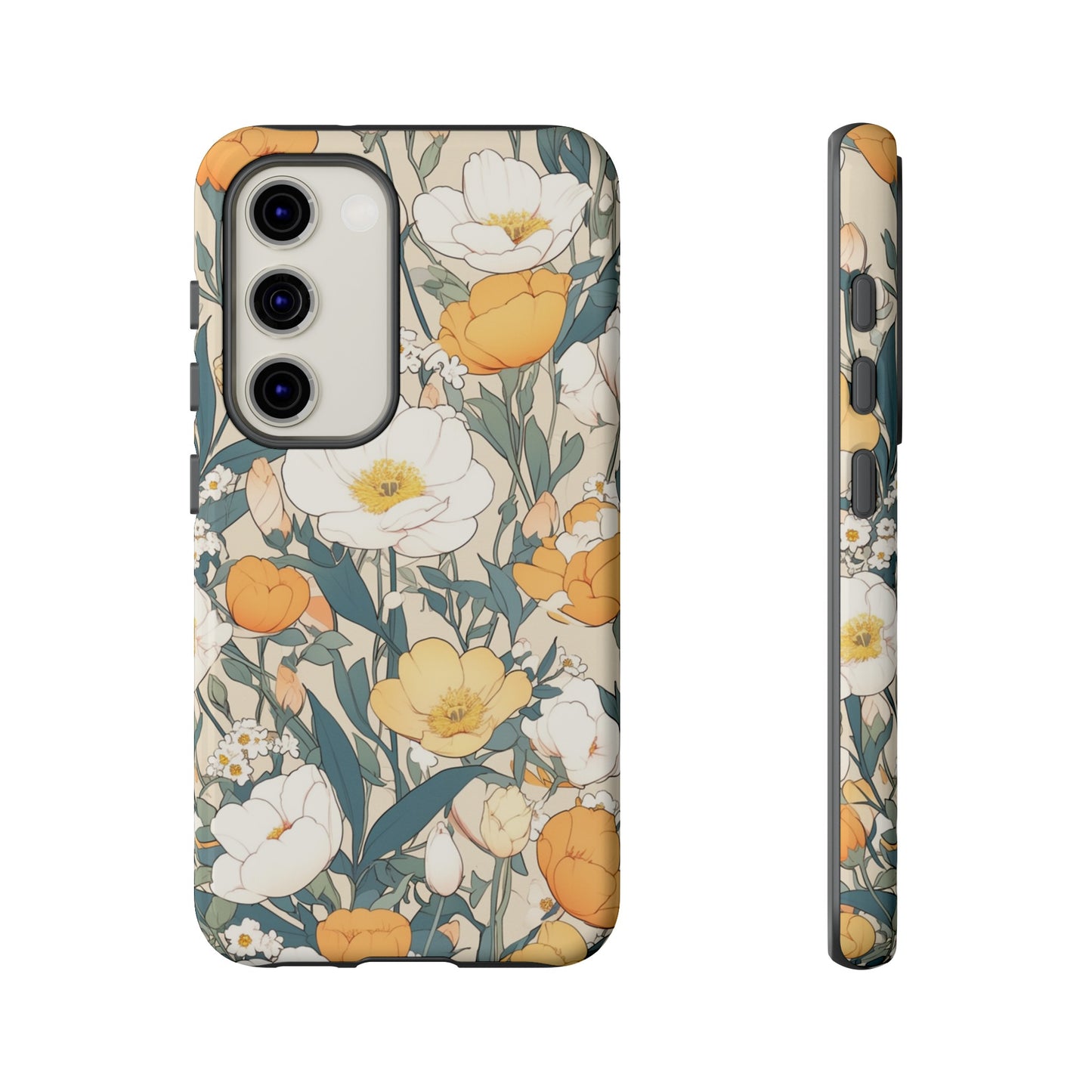 Tall White Flowers iPhone Case / Samsung Case